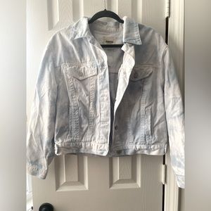 Acid Wash Tie Dyed Jean Jacket